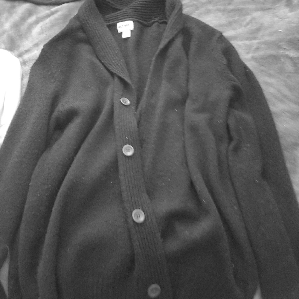 Black cardigan